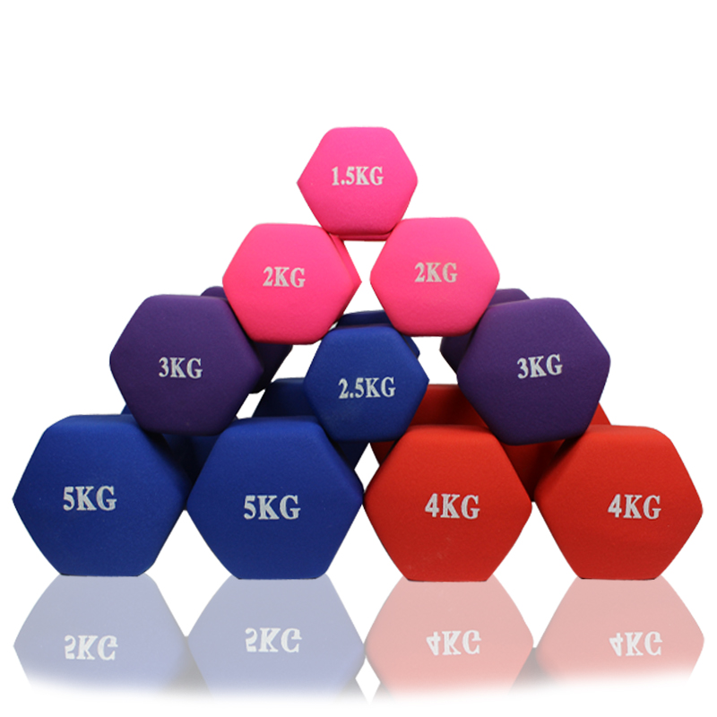 Round Vinyl or Neoprene Dumbbell with Different Color